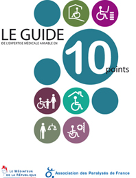 Le guide de l'expertise médicale amiable en 10 points, co-réalisé par l'APF et le Médiateur de la République