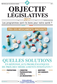 "Quelles solutions en réponse aux problématiques de prix des médicaments innovants ?", fiche n° 3 dans le cadre des Législatives 2017